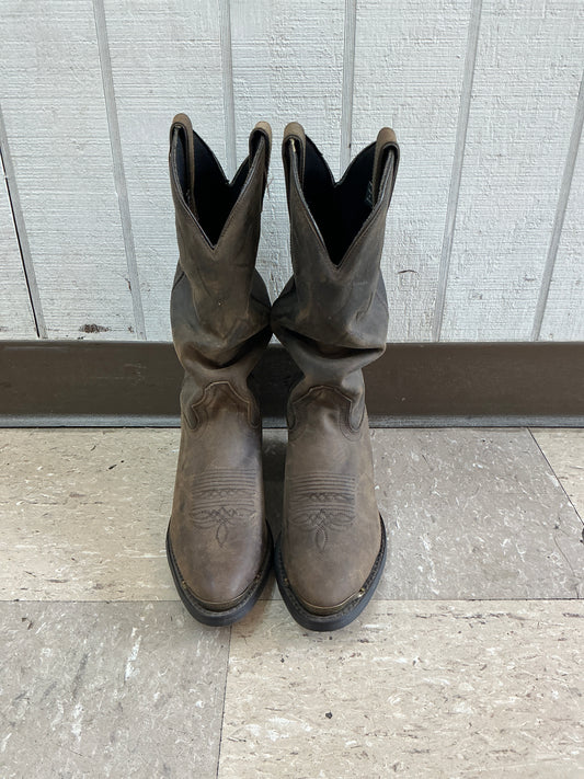 Classic Brown Double H Boot-CLEARANCE