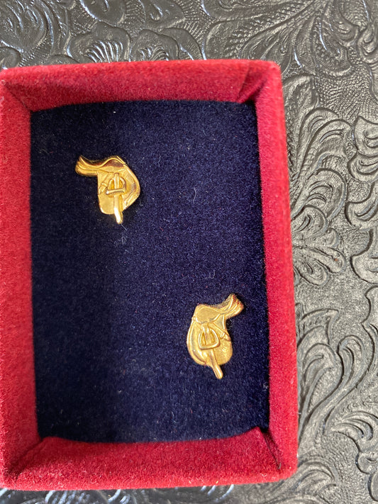 English Saddle Earrings from Crumrine
