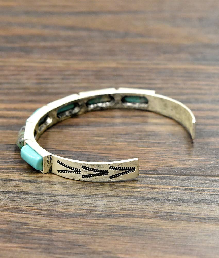 Bar Turquoise Cuff Bracelet