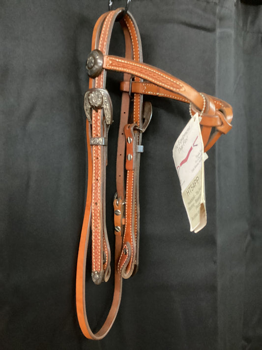 Tie front brow band Headstall