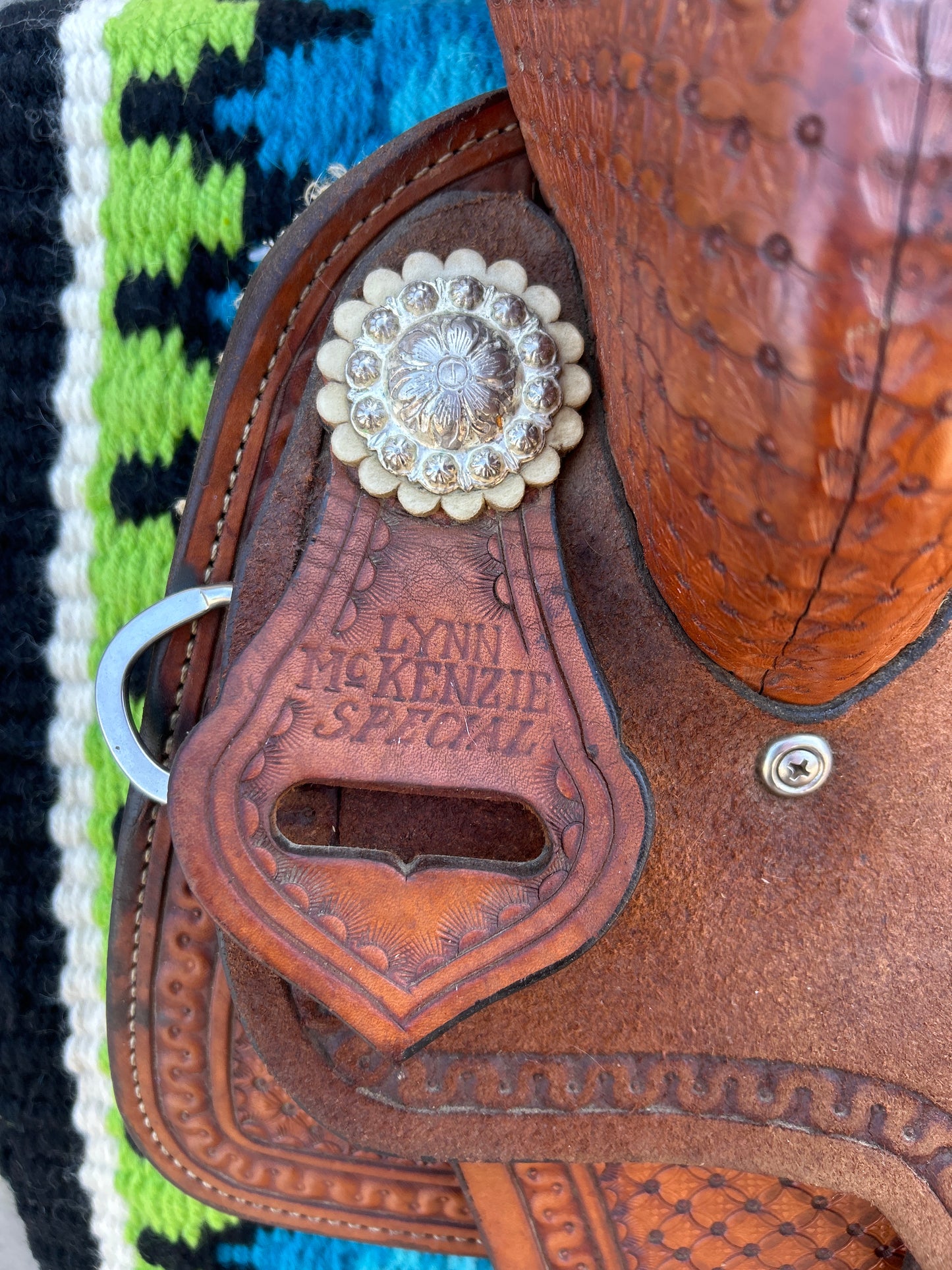 Lynn McKenzie Special 14” Barrel Saddle by Double J Saddlery