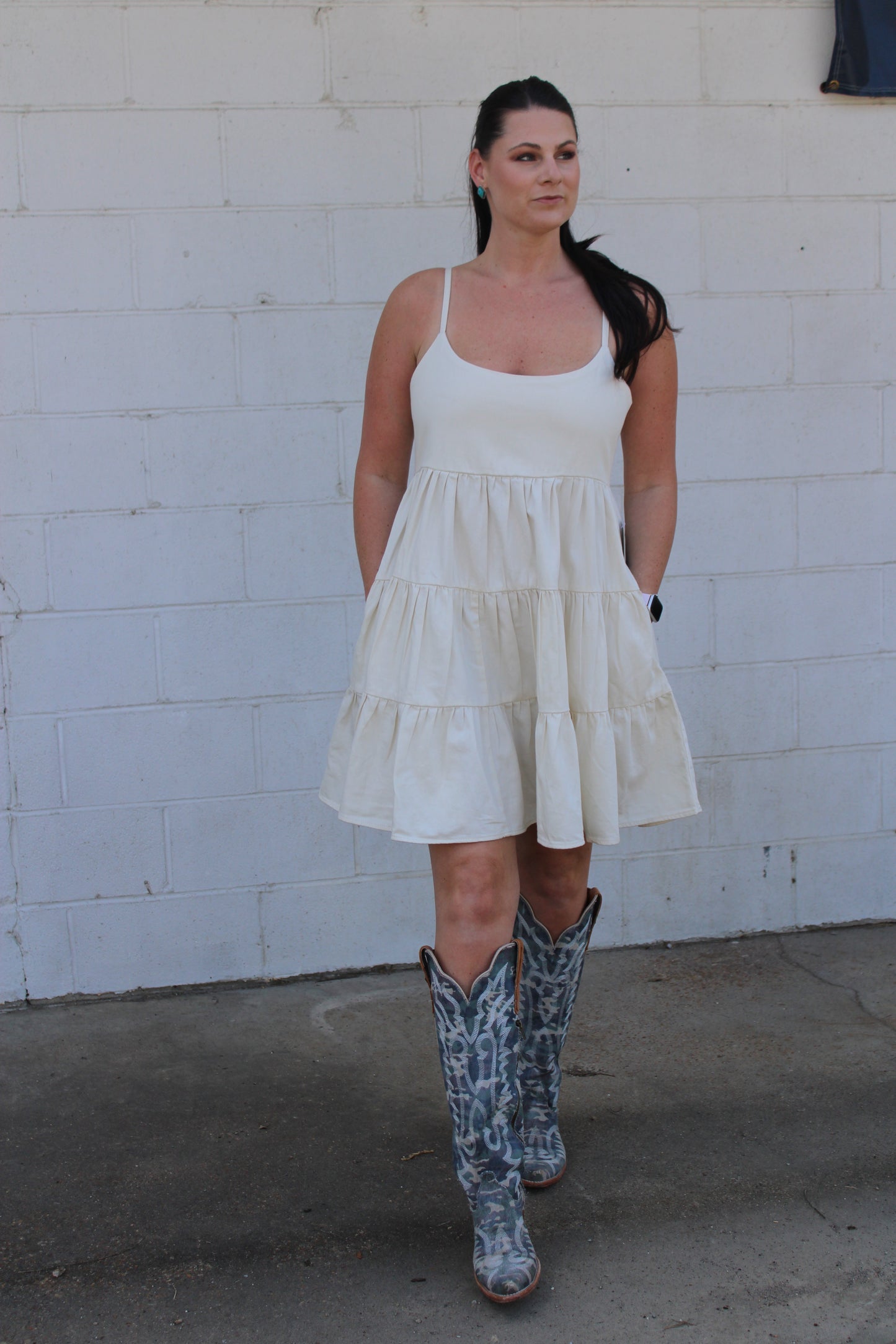 Wrangler Retro® Punchy Tiered Mini Dress