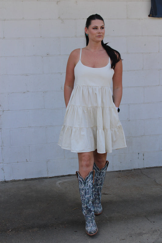 Wrangler Retro® Punchy Tiered Mini Dress