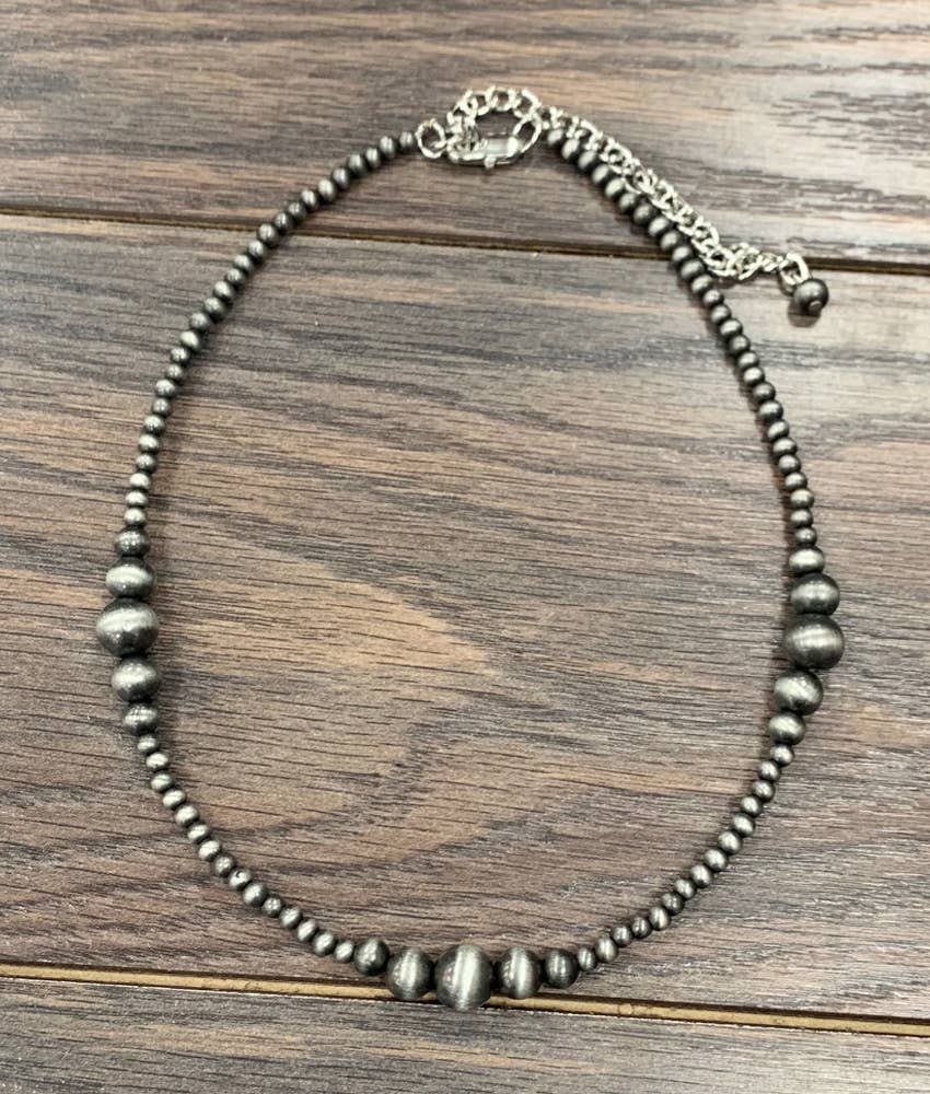 15" Handmade Navajo Bead Necklace