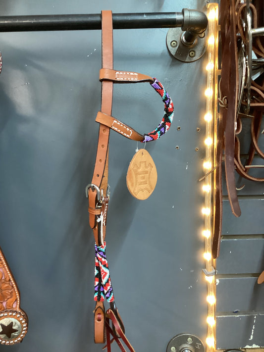 Beaded Single Ear Bridle