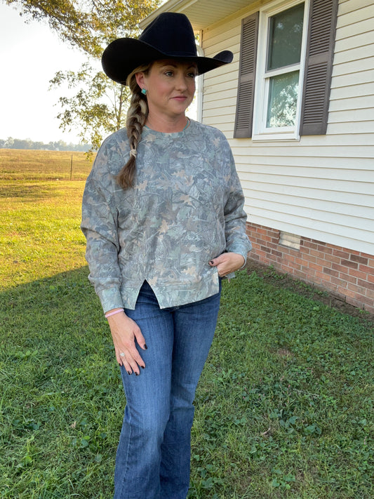 Rock & Roll Denim® Camo Sweatshirt