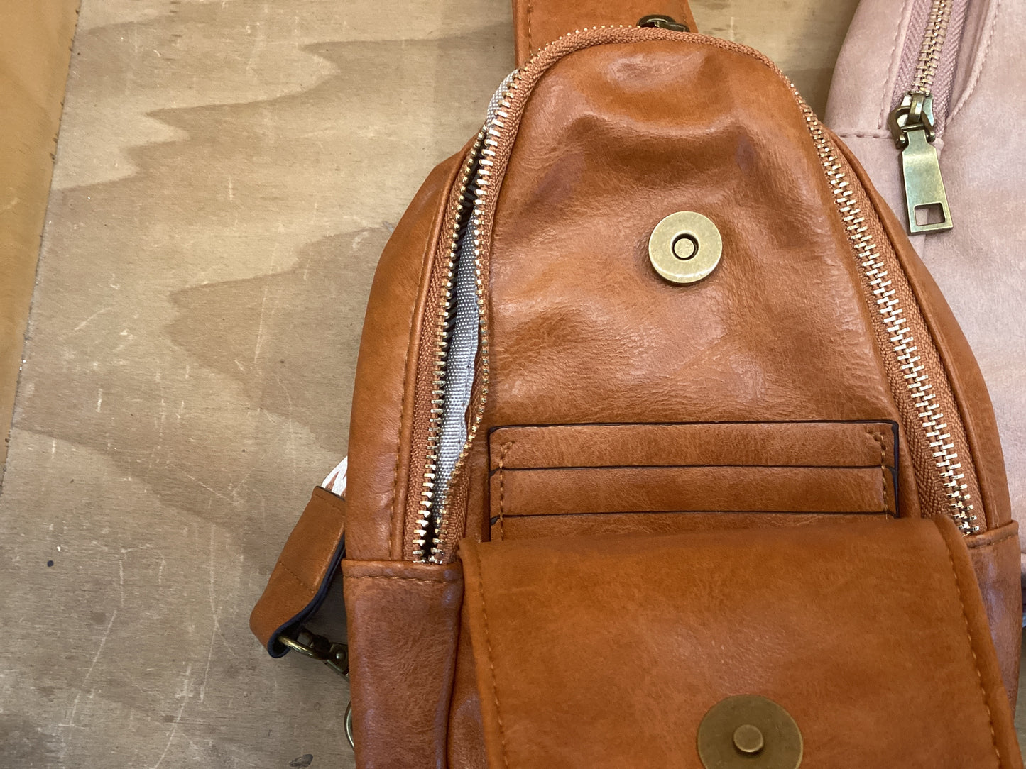 Vegan Leather Crossbody Purse