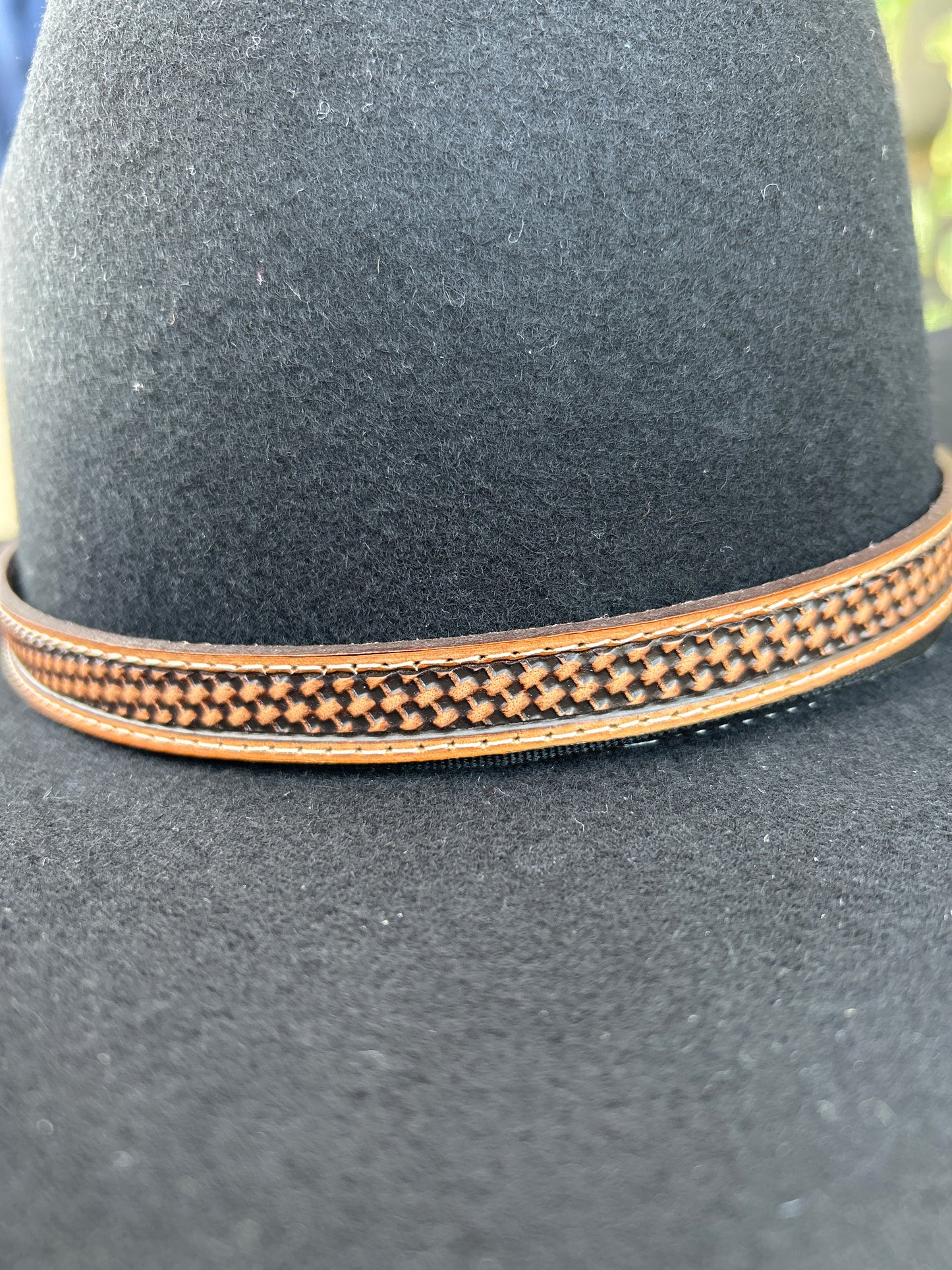 Basketweave Hat Band