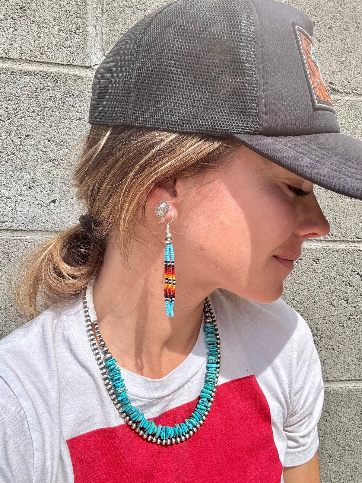 Mini Concho Stud Earrings