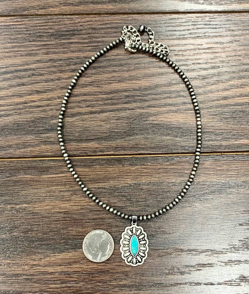 Concho Turquoise Necklace