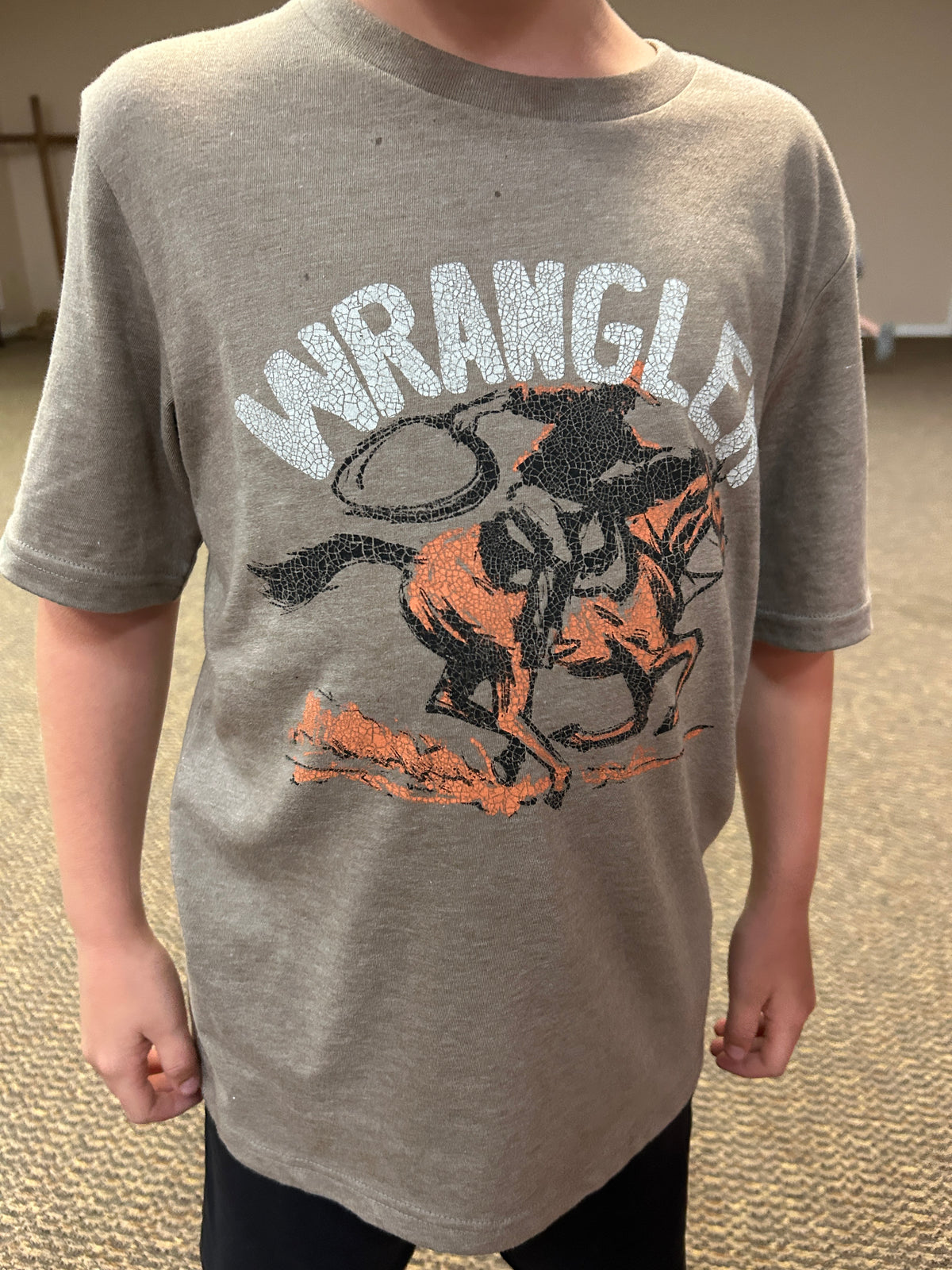 Wrangler® Boys Running Cowboy Graphic Tee