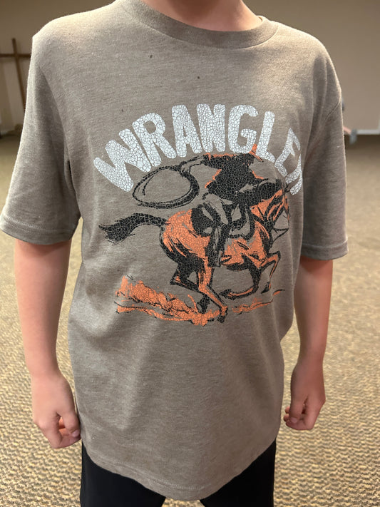 Wrangler® Boys Running Cowboy Graphic Tee