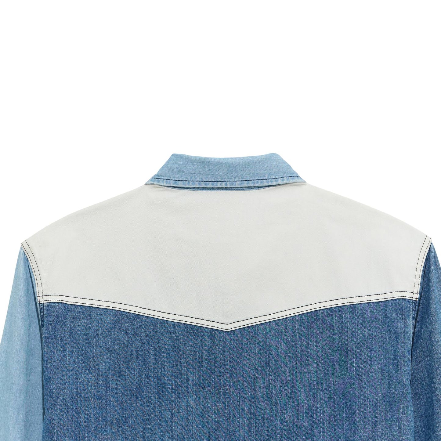 Wrangler® Vintage Inspired Patchwork Denim Shirt