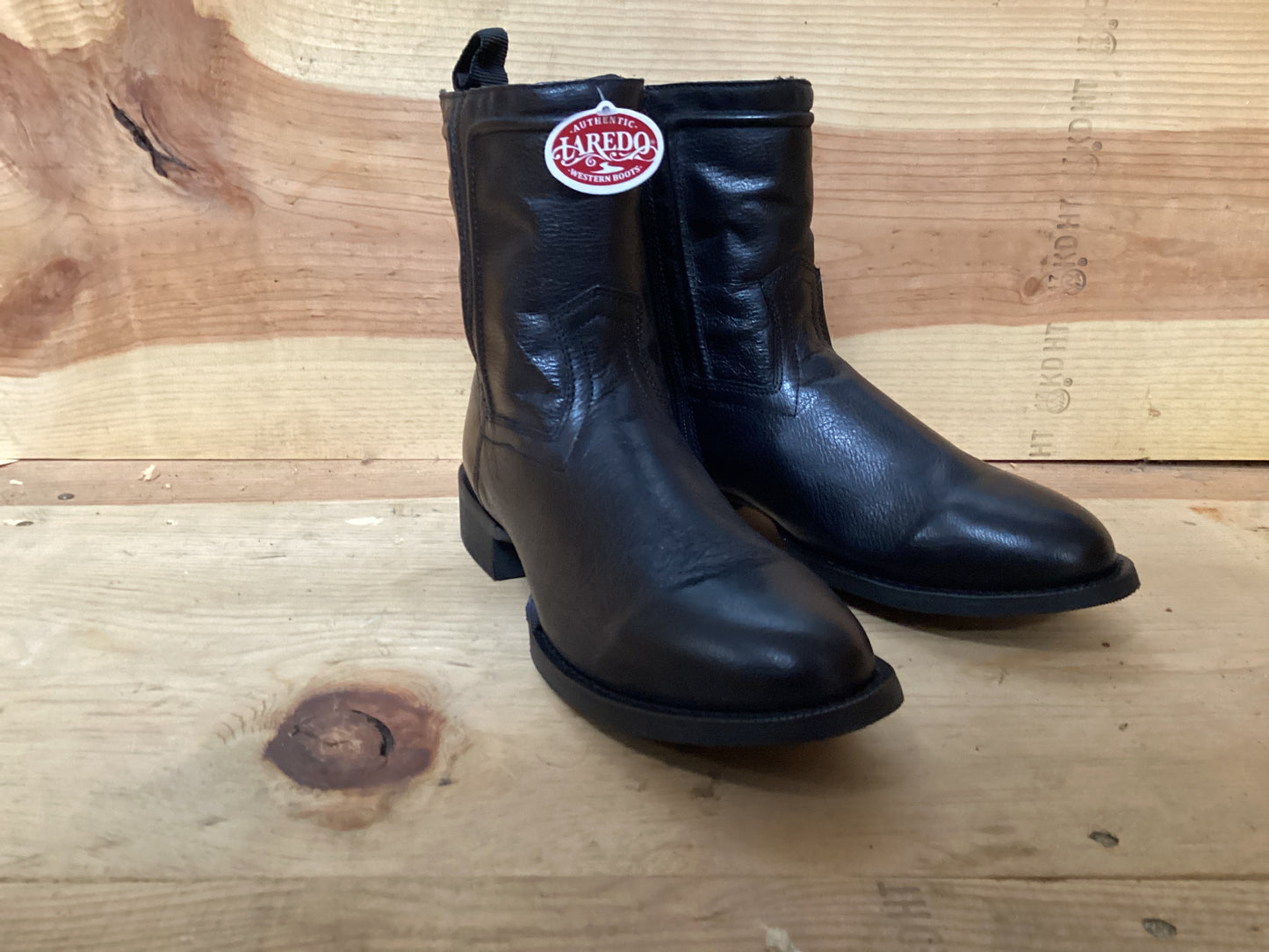 Laredo 62080 Black Half Boot with Zipper