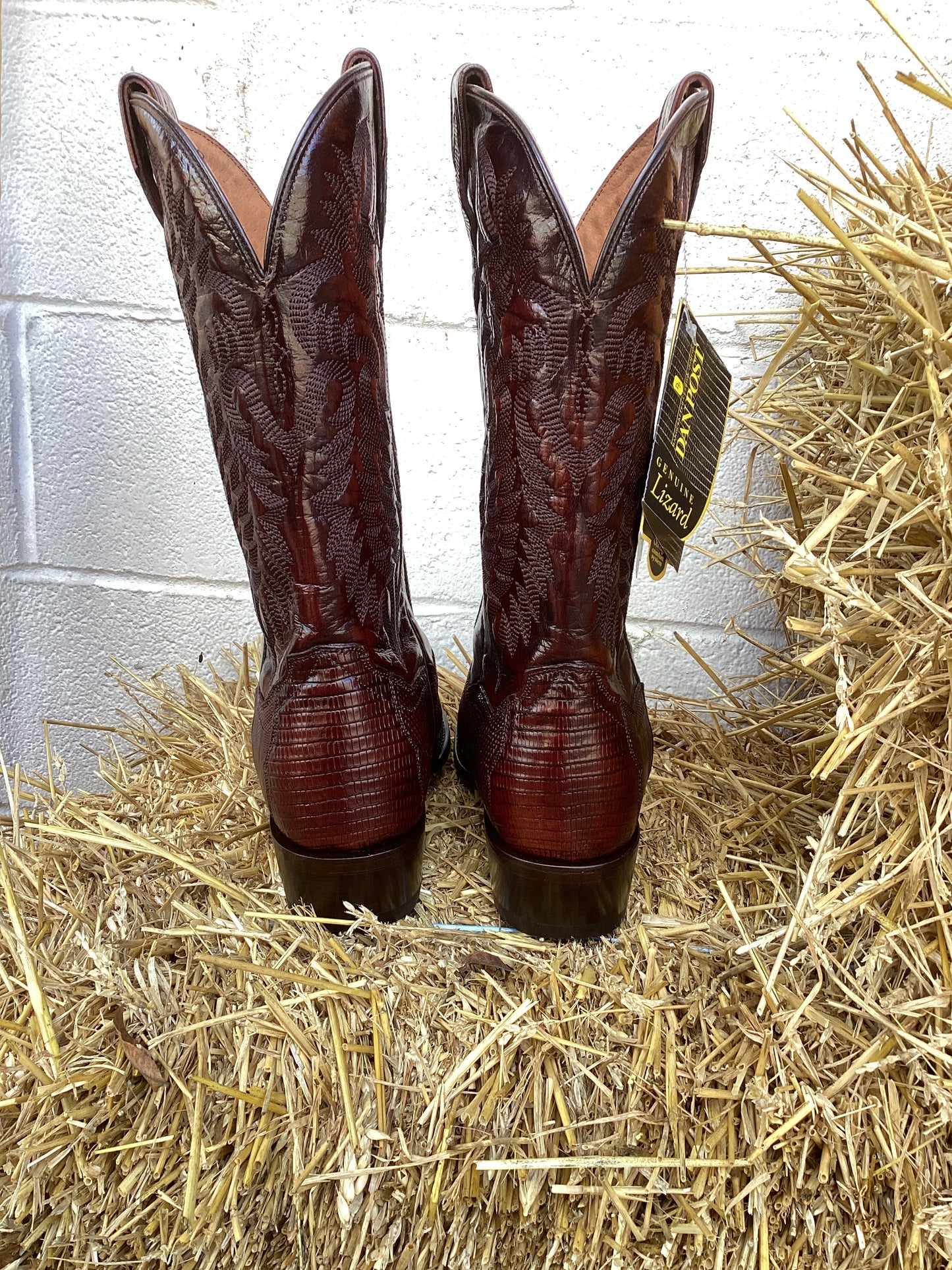 Ringold Antique Tan Lizard Boots by Dan Post