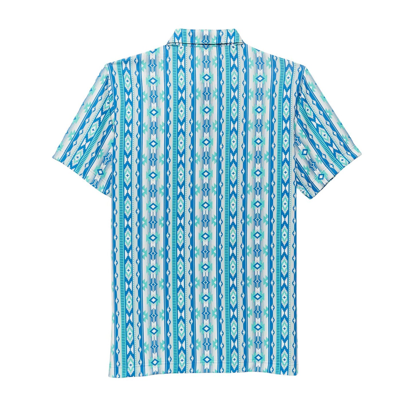 ATG X Wrangler® Short Sleeve Performance Polo-Checotah Turquoise