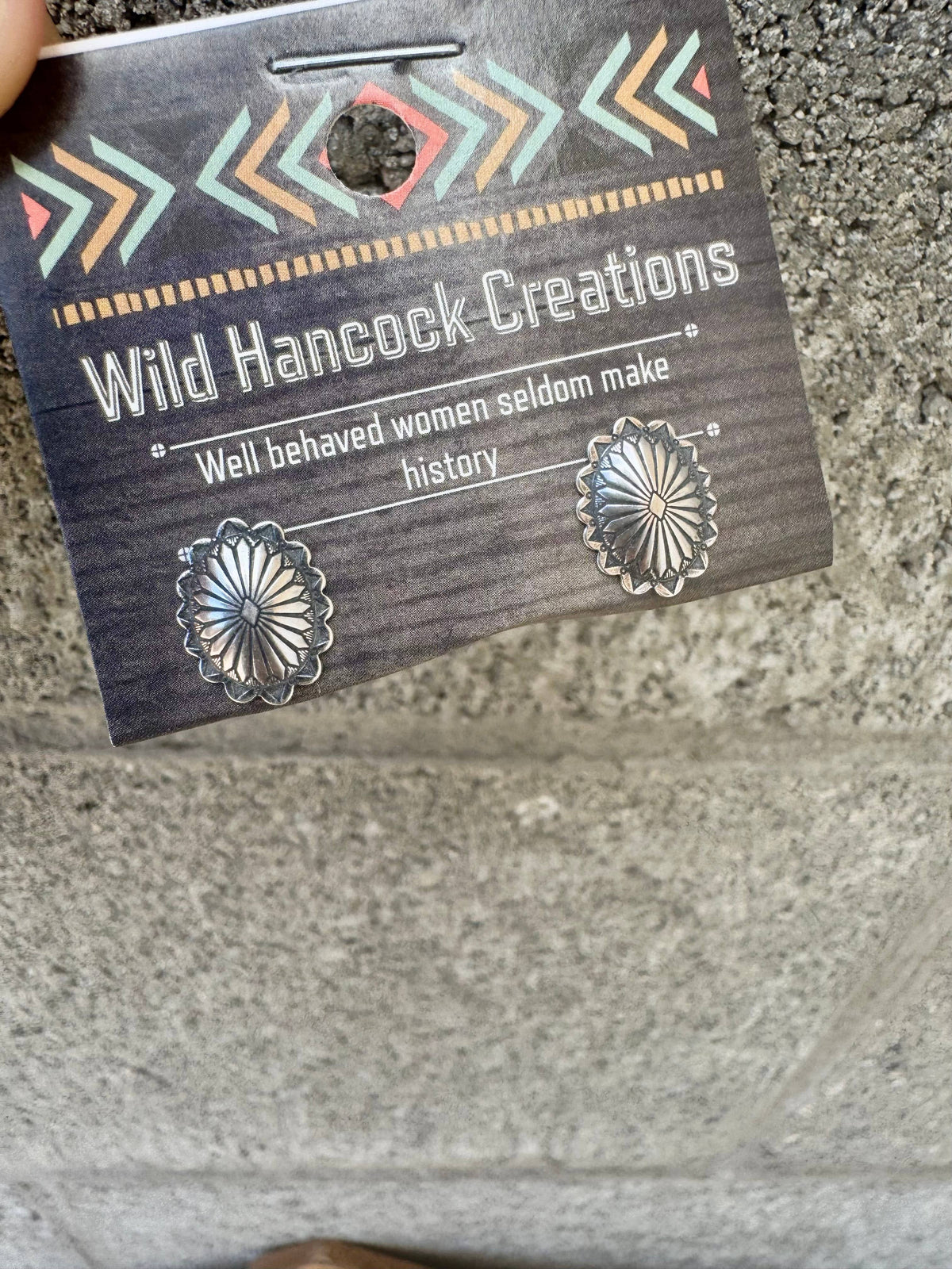Mini Concho Stud Earrings