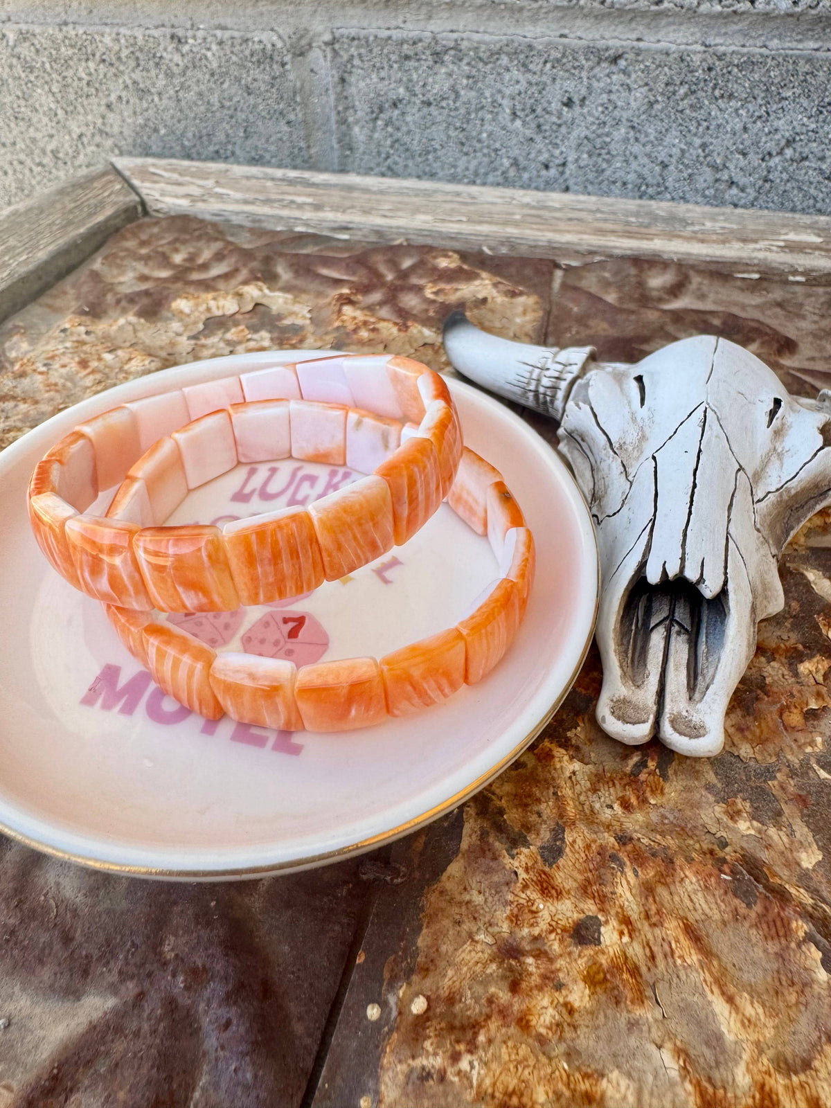 Large Orange Spiny Oyster Bracelet