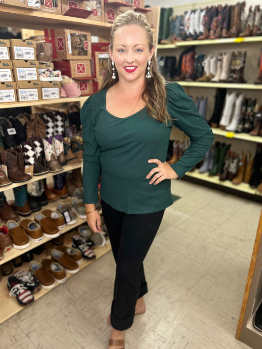 Something Classy Green Top