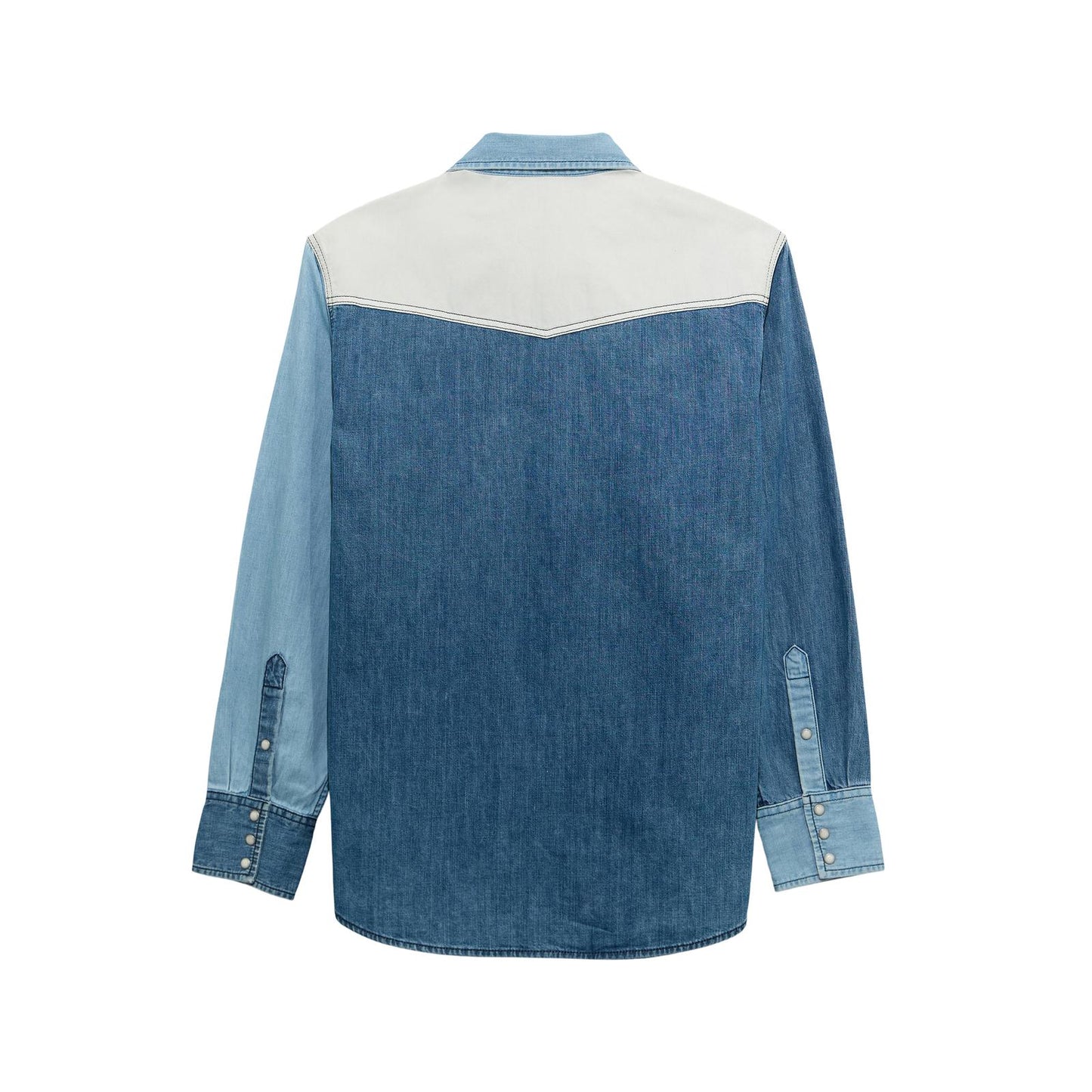 Wrangler® Vintage Inspired Patchwork Denim Shirt