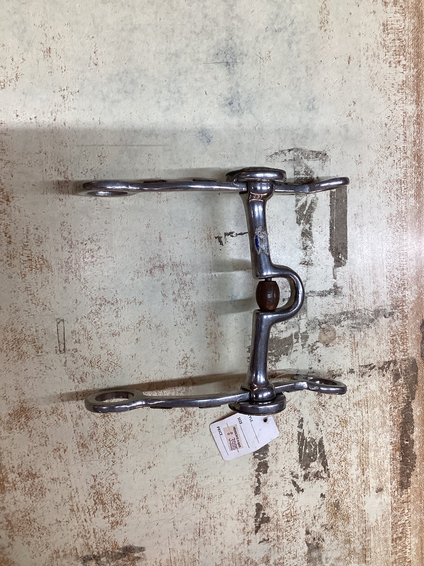 Stainless Steel Ported Bit With Copper Roller and Engravings