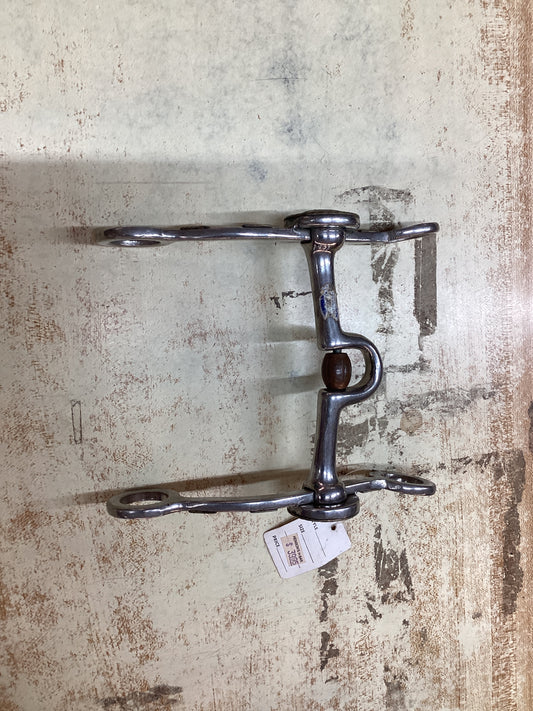 Stainless Steel Ported Bit With Copper Roller and Engravings