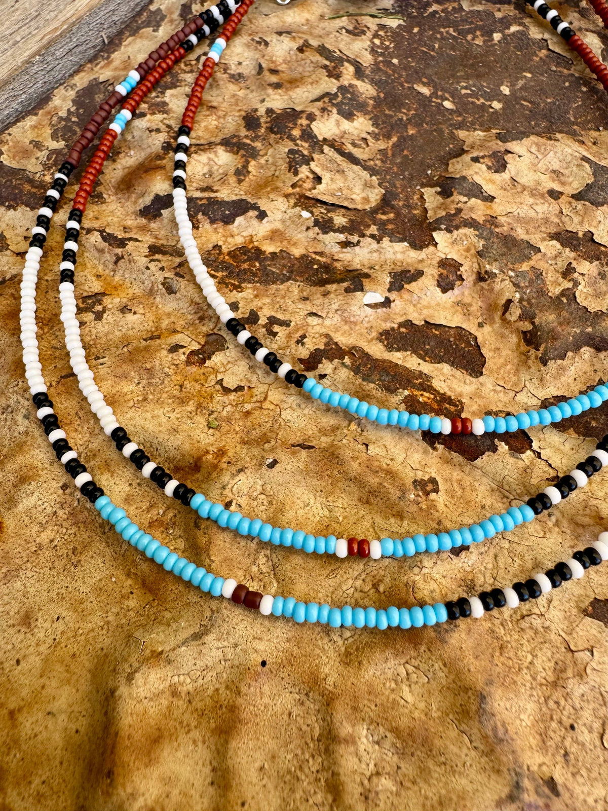 Santa Fe Western Choker Seed Bead Jewelry