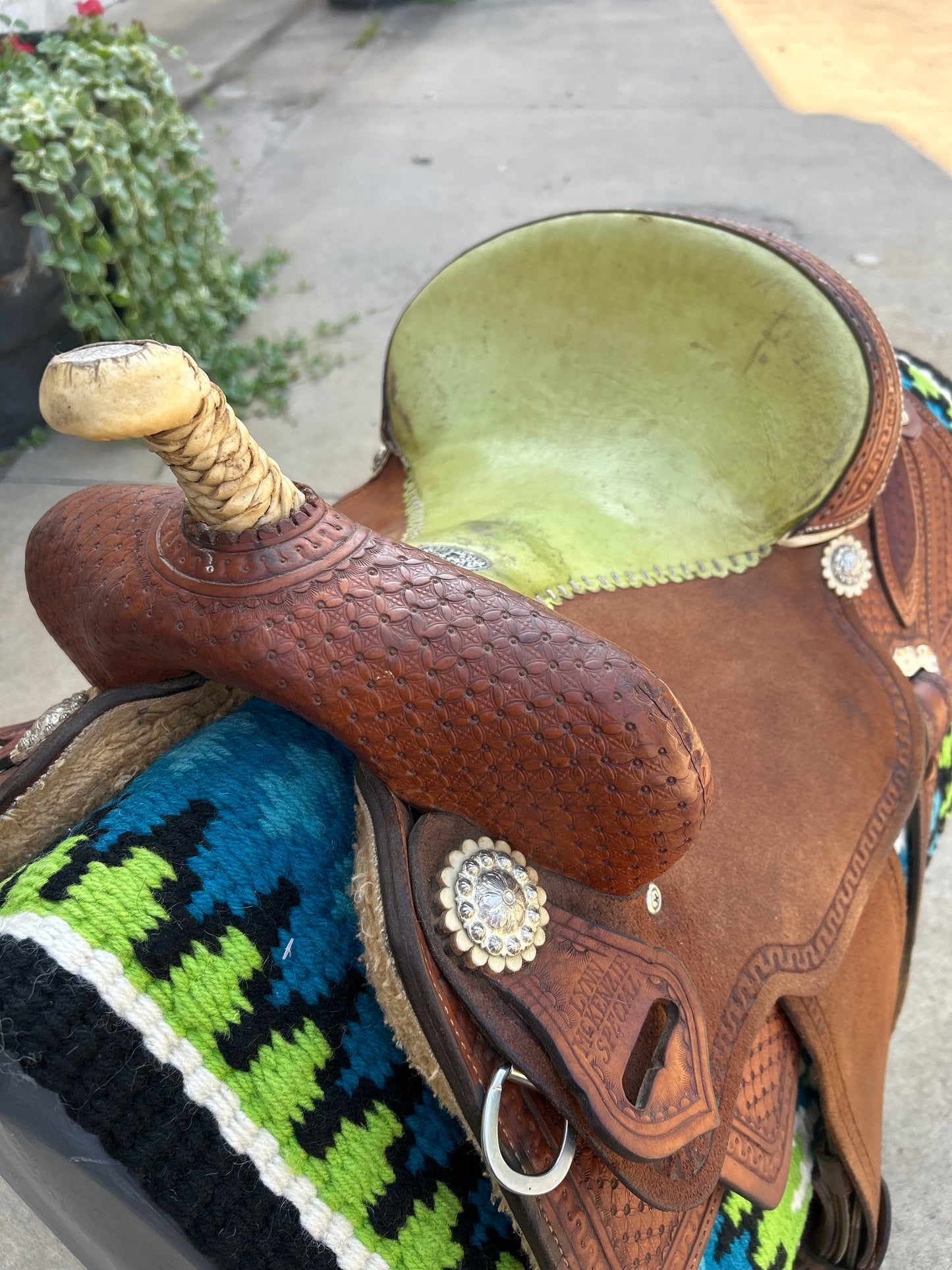 Lynn McKenzie Special 14” Barrel Saddle by Double J Saddlery