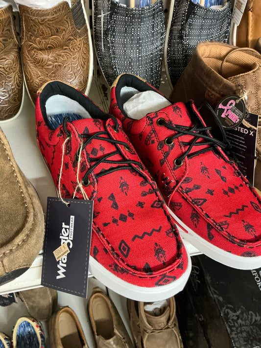 Women’s Red Wrangler Slip on