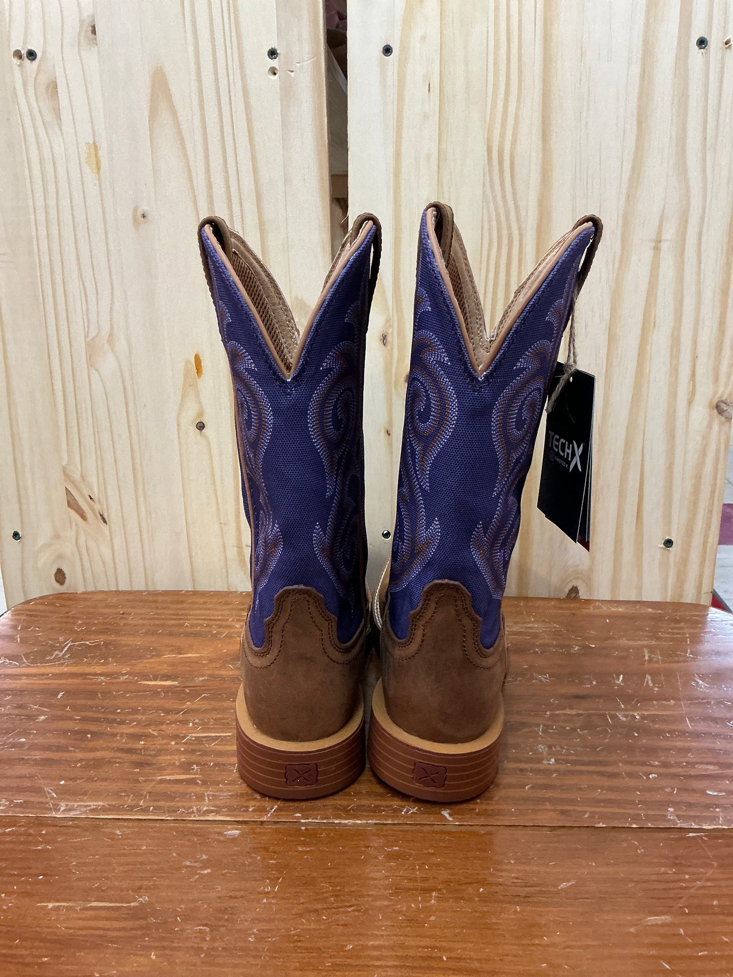 Twisted X 11” Tech X Distressed Saddle and Iris Boot