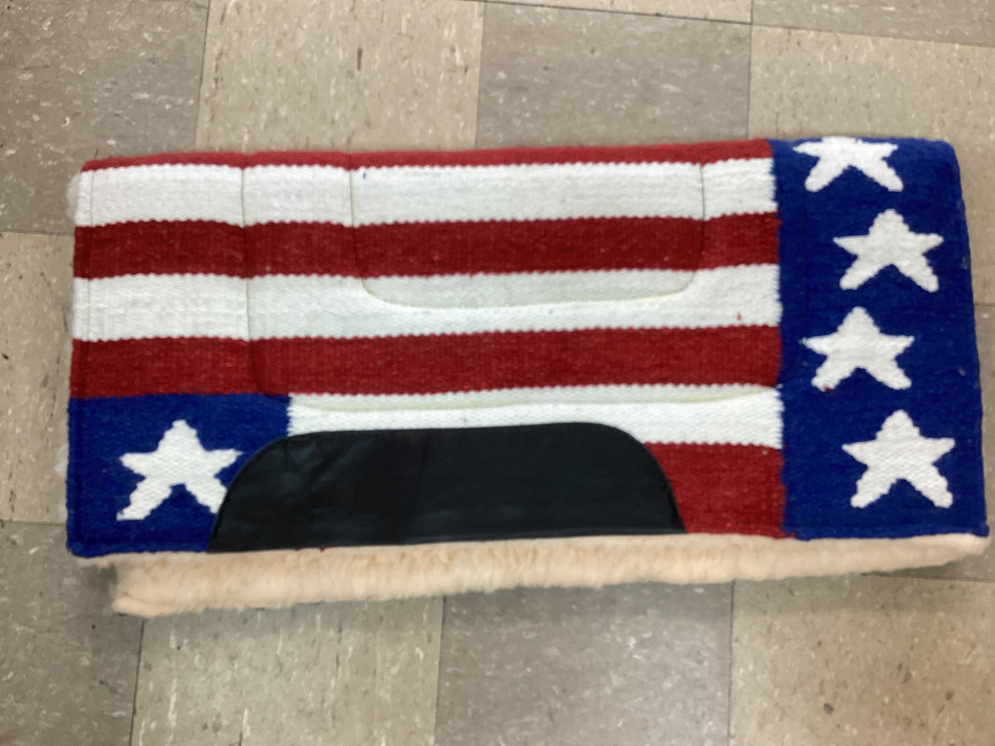 36”x34” Wool Stars & Stripes Pad by Tough 1