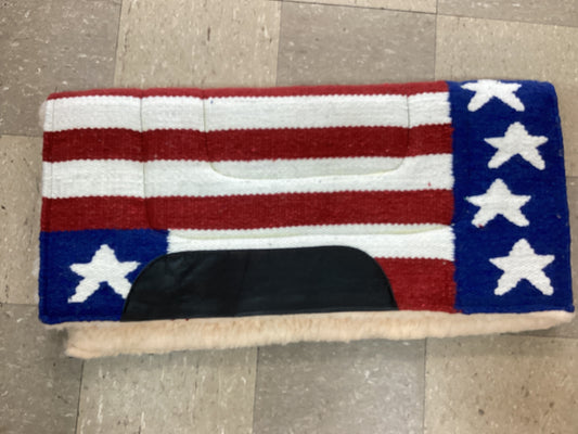 36”x34” Wool Stars & Stripes Pad by Tough 1
