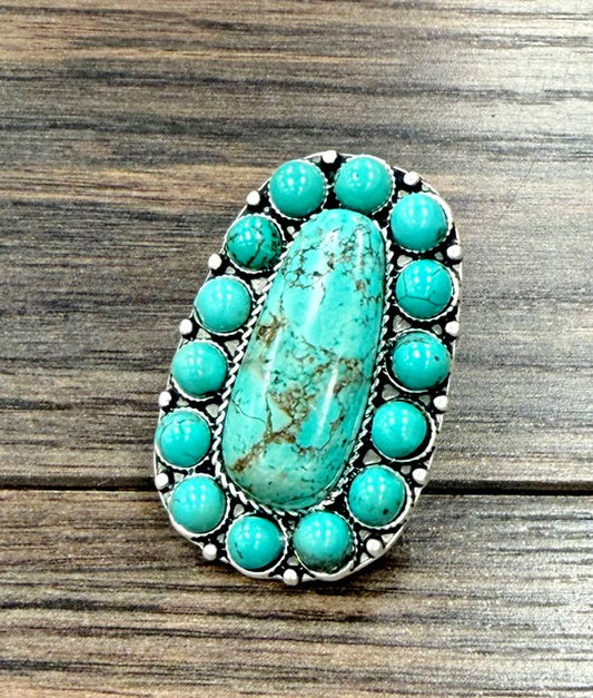 Turquoise Adjustable Ring