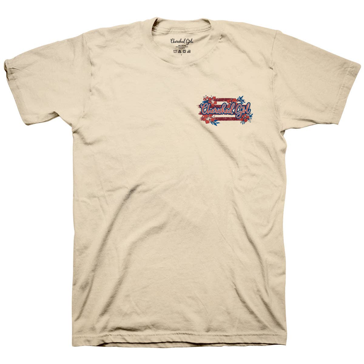 Cherished Girl Womens Americana T-Shirt