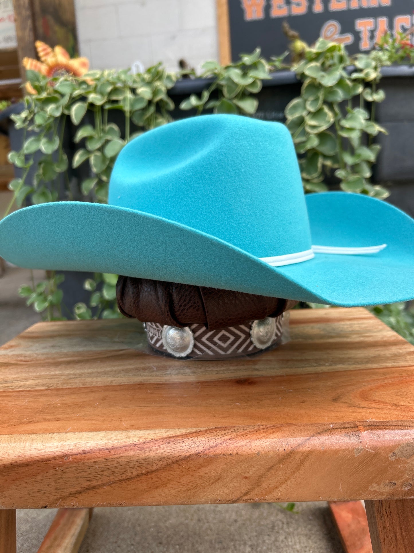 Twister Kid's Turquoise Felt Hat