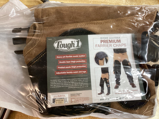 Tough 1 Premium Farrier Chaps Suede Leather