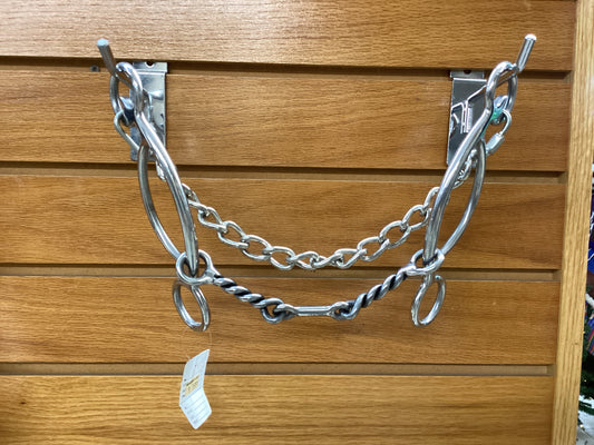 Dog Bone Twisted Wire Mouth on Sliding Shank