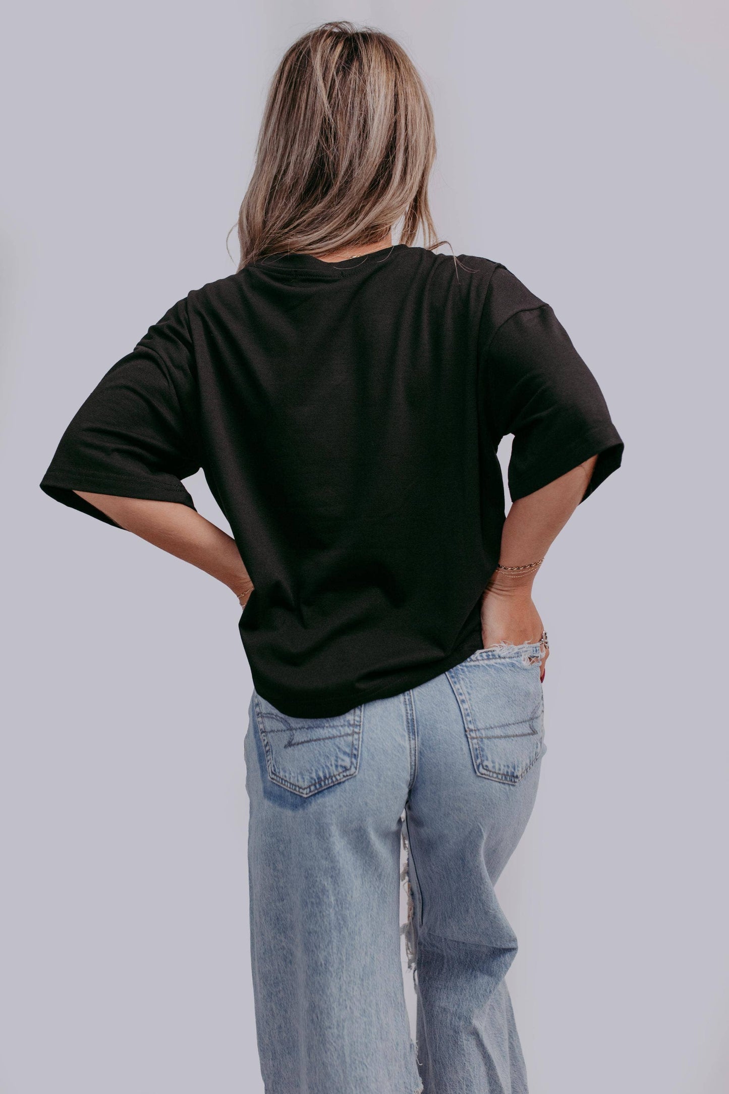 Yee-Haw Rope Embroidery Crop Tee