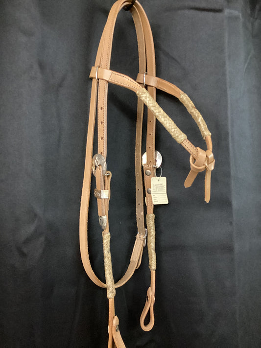Tie front brow band Headstall
