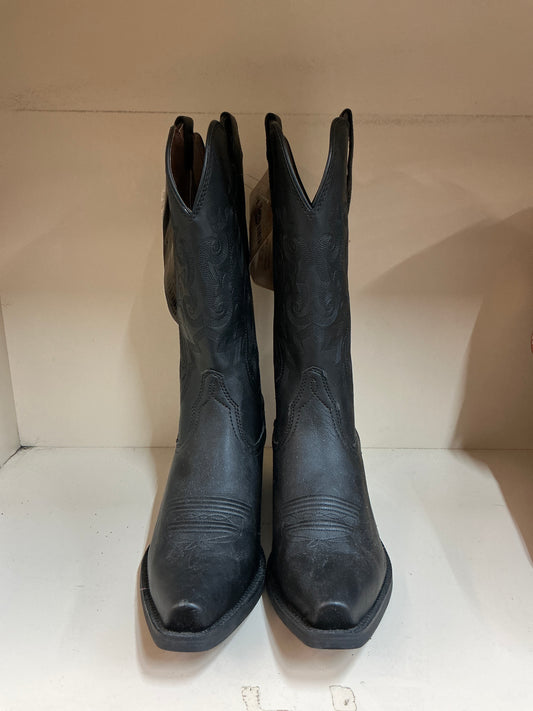 Justin Blacked Out Pointed Toe-CLEARANCE