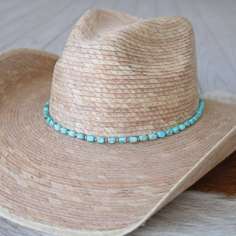 Chunky Turquoise Stone Hat Band