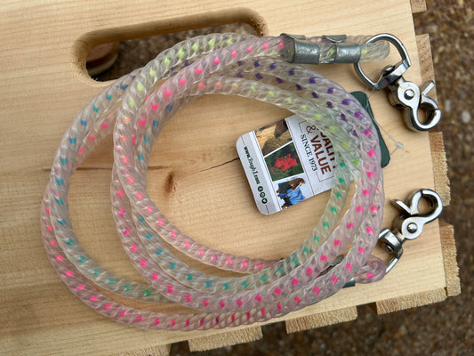 Tough 1® Rainbow Core Rubber Reins