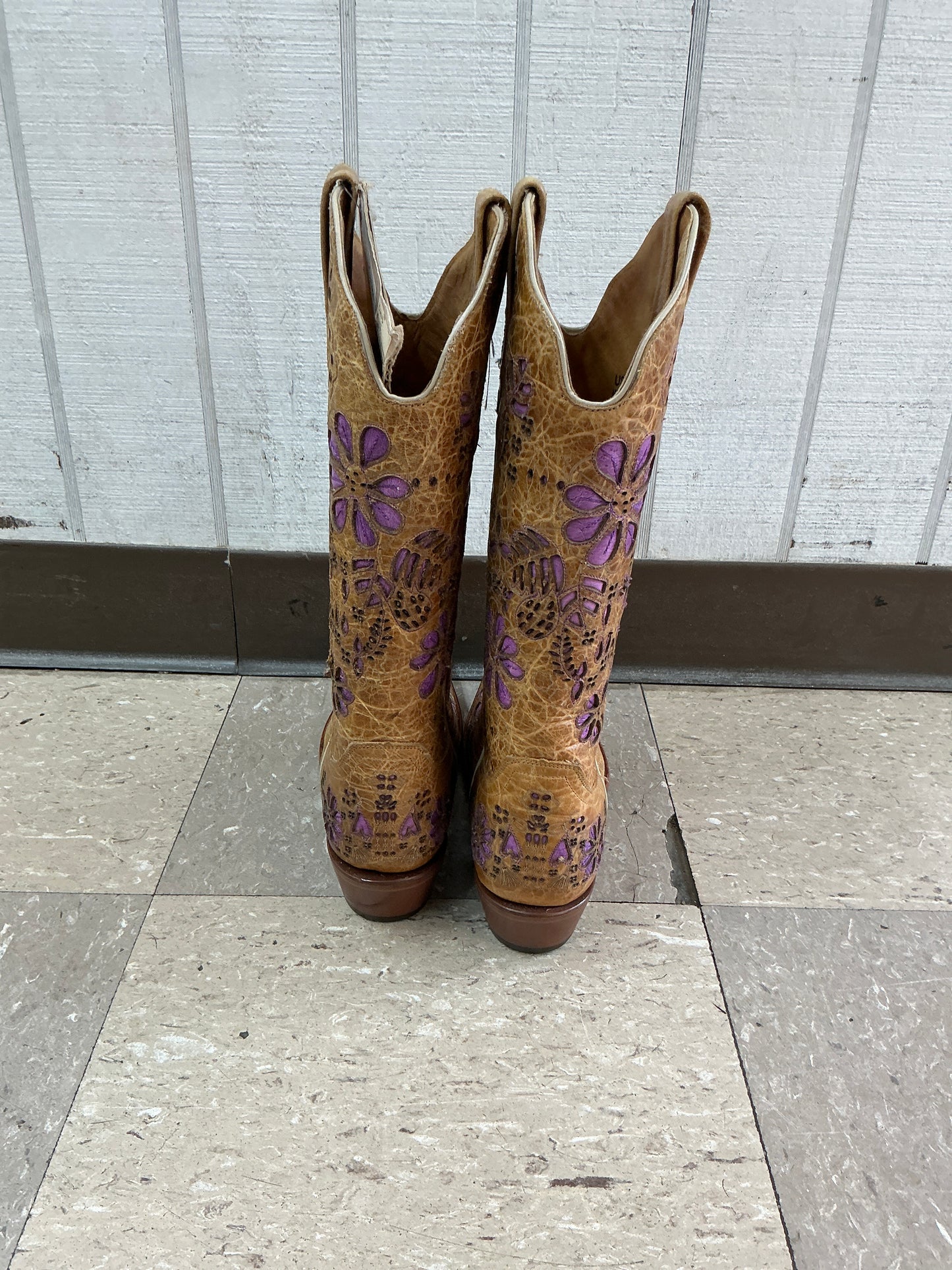Johnny Ringo Tan A. Bison/Orchid Pointed Toe-CLEARANCE
