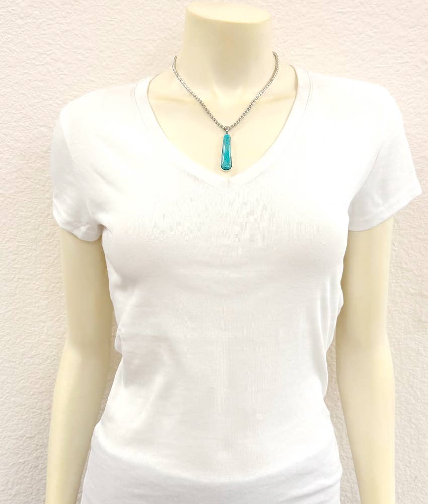 Turquoise Drop Necklace