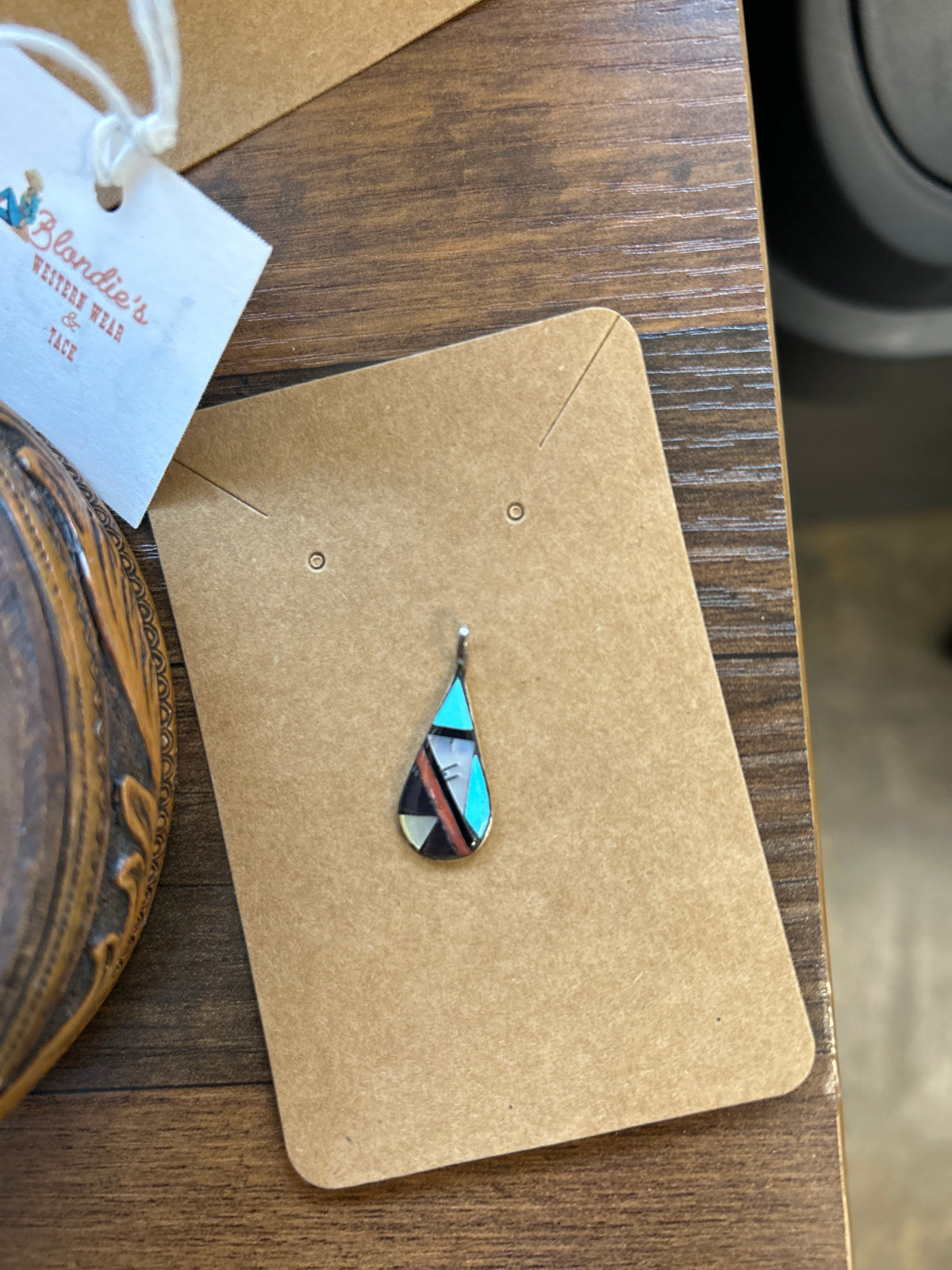 Teardrop Turquoise Pendant