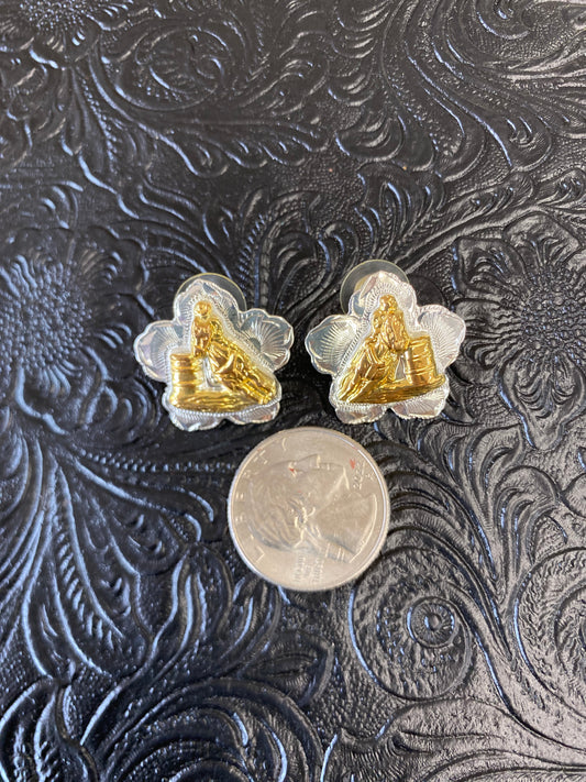 Floral Barrel Racer Earrings by Circle Y