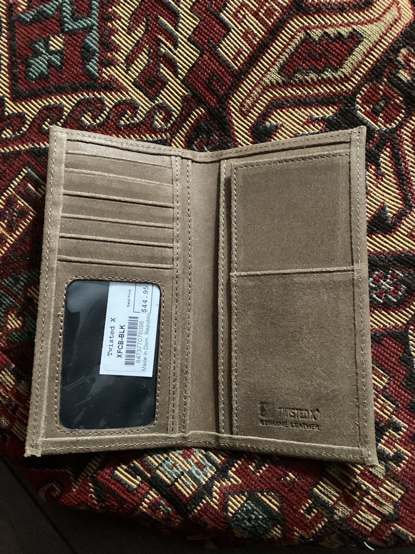 Twisted X Rodeo Wallet-Black X