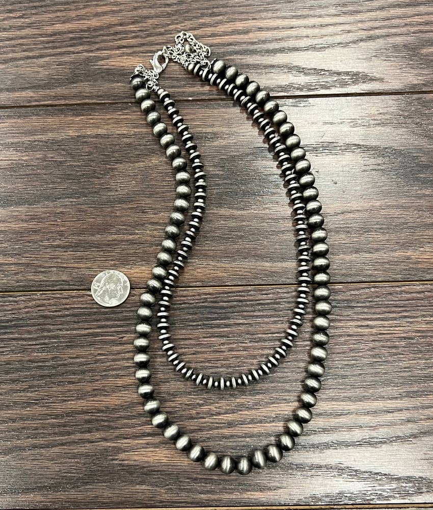 24" Handmade Navajo Bead Necklace
