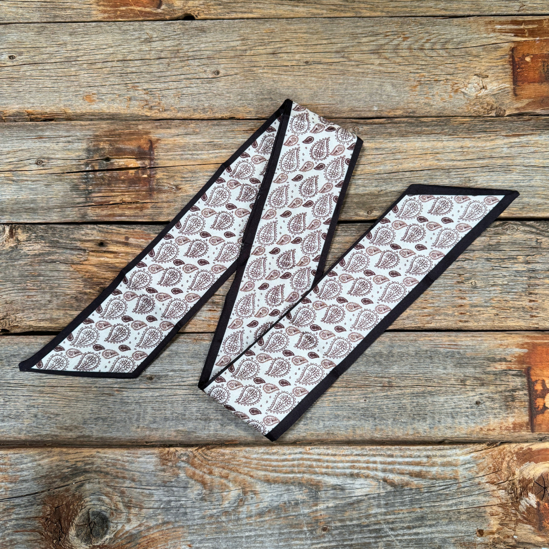 Black and Brown Skinny Cowgirl Necktie