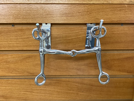 Small Stainless Steel Jointed Snaffle Bit